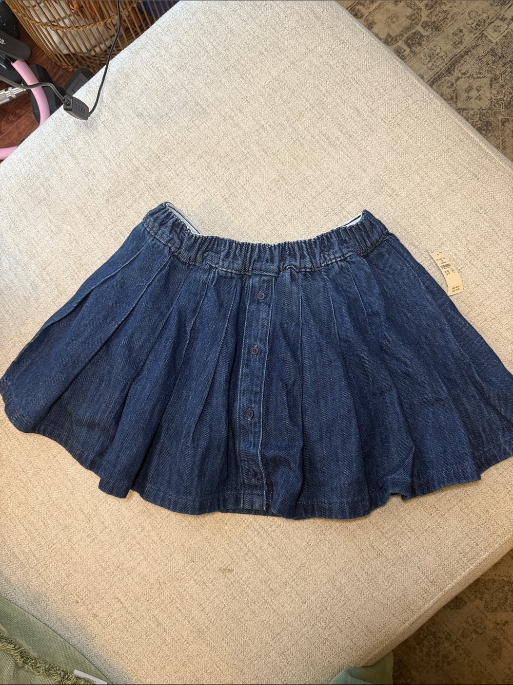 OFFLINE by aerie pleated denim skort NWT built in shorts mini skirt